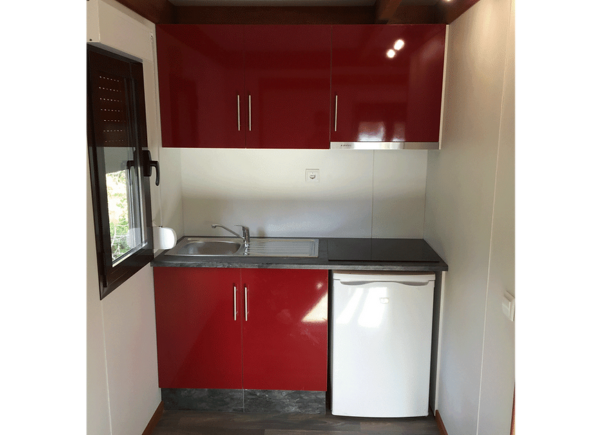 Maison mobile T1 de 33 m² – Style rustique, 1 chambre, compacte et chaleureuse – Image 2